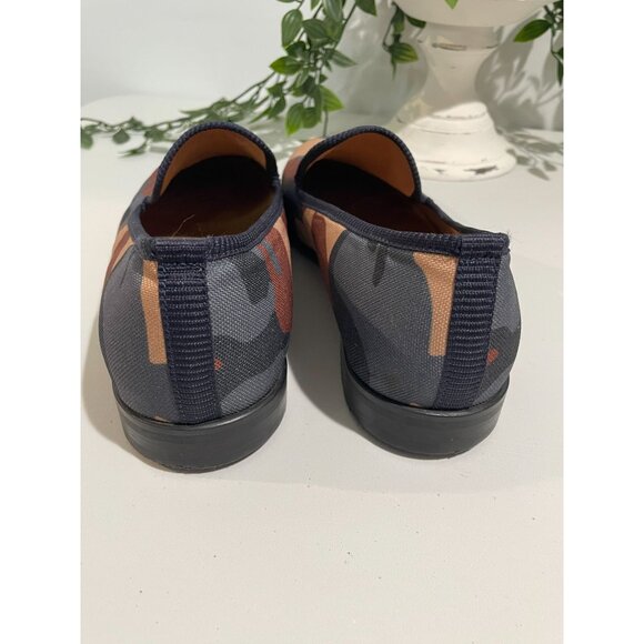 Duke Dexter Camo Loafers Size 8 Handmade In England Canvas Men’s - Picture 5 of 16